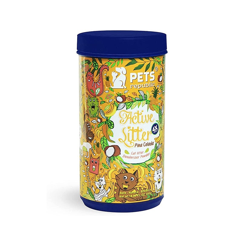 Pets Republic Active Litter Cat Litter Deodorizer Powder Pina Colada - 500 ml