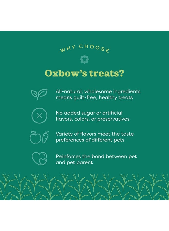 أوكسبو بسكويت الشعير من أوكسبو لصحة الحيوان، مكافآت بسيطة، مكافآت الشعير لخنزير غينيا والأرانب، وجبة خفيفة للحيوانات الأليفة للأرانب، جزر، تفاح، مصنوعة من تبن خنزير غينيا من أوكسبو، برسيم للأرانب، كيس 2.65 أونصة - Image 3