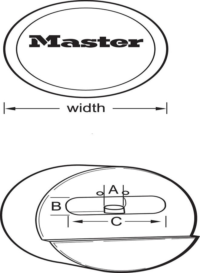 ماستر لوك قفل ماستر - قفل ماستر المخفي - رقم 6271N بتقنية مقاومة الصدمات - Image 3