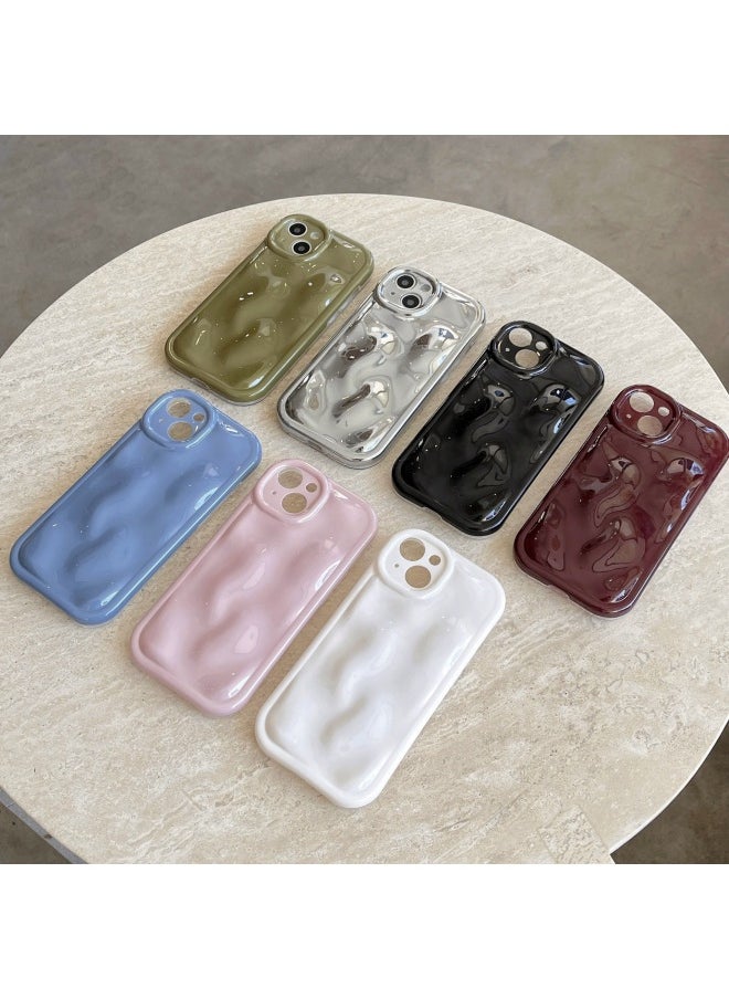 Generic - Solid Color Creative Meteorite Pattern For IPhone15pro Max Mobile Phone Case Apple 16 13/14 Women-Color:Xym Meteorite Pattern Imd Pink-Applicable Model:13pro (without Packaging) - Image 1