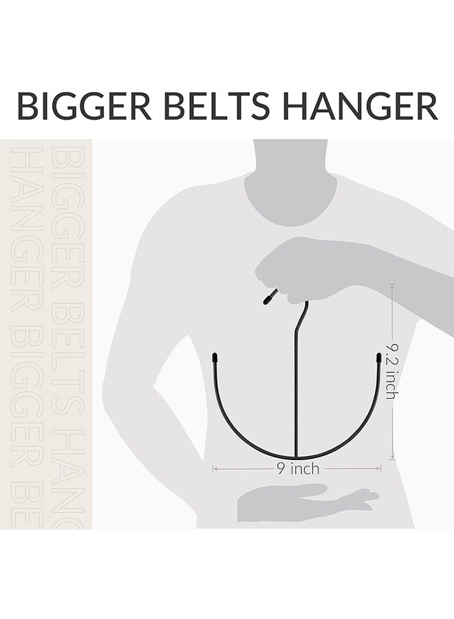 2Pcs Multifunction Colthes Rack Belt Hangers Belt Rack Black Closet Accessories Organizers Closet Organizer Hook Rack for Belt Ties Scarves Camisoles Hats Shoes  - Image 3