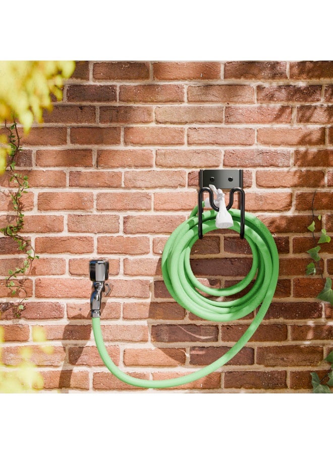 jaexest Garden Hose Holder - Metal Hose Pipe Holder - Hose Hanger Wall Mounted for 100ft Water Hose Extension Cords Vacuum Hose - Image 4