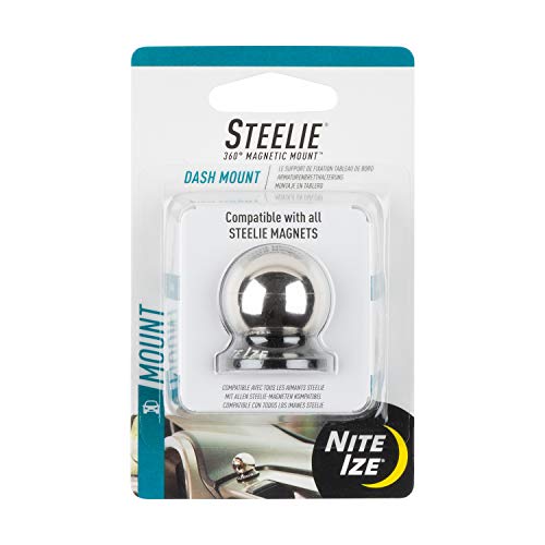NITE IZE حامل داش ستيل من نايت آيز - كرة إضافية لحامل السيارة لنظام تثبيت الهاتف المغناطيسي ستيل - ملحقات الهاتف المحمول لمجموعة حامل داش - Image 1