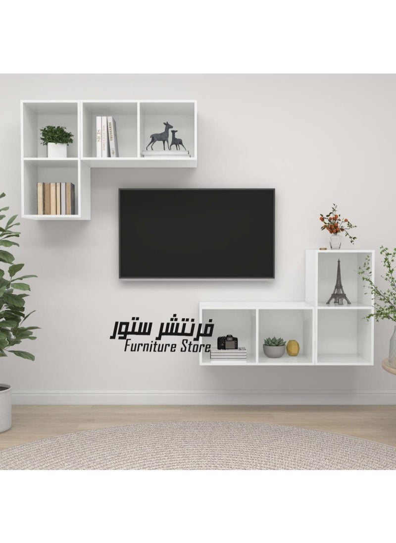 Furniture Store ModernTV unit, 4 pieces - Height 70 - Width 35 - Depth 28, from Furniture Store.  - Image 1