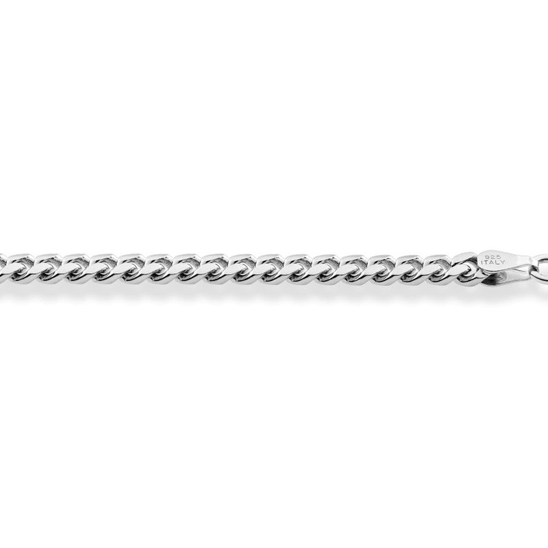 Miabella Italian 925 Sterling Silver Thick Solid Cuban Link Curb Chain Bracelet for Men, 3.2mm, 5mm, 7mm Made in Italy (7.5, 7mm) - Image 4