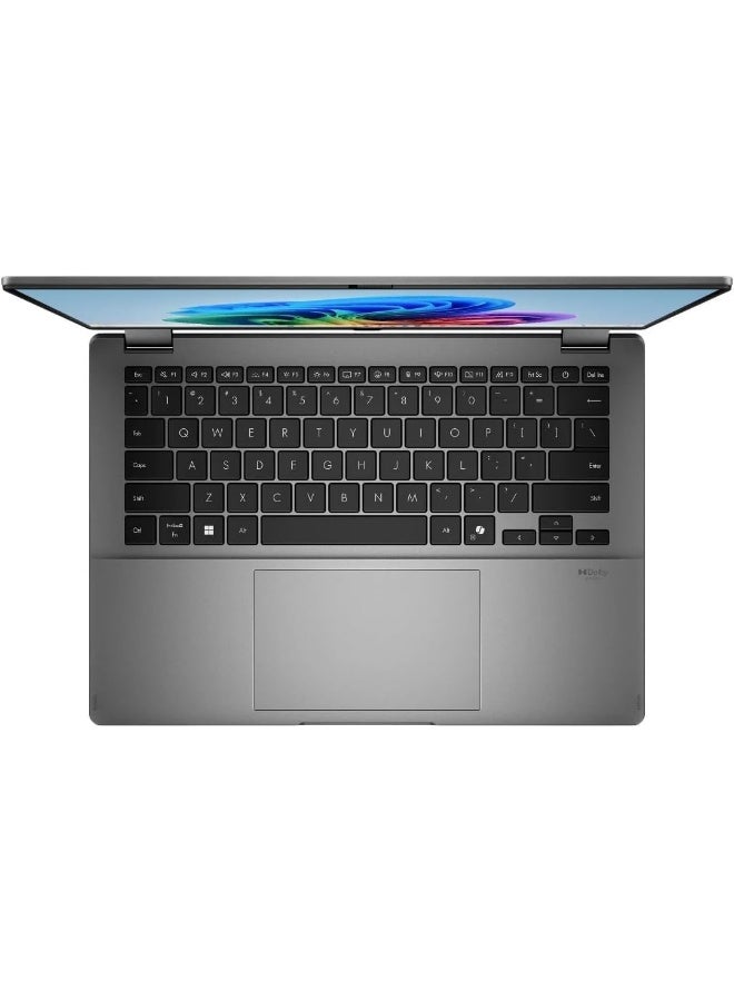 ASUS Vivobook 14 OLED Laptop, 14" WUXGA OLED Touch Display, Intel Core Ultra 7 256V, 16GB LPDDR5X RAM, 1TB PCIe 4.0 SSD, Intel Arc Graphics, Backlit Keyboard, Win 11, Matte Gray English Matte Gray - Image 4