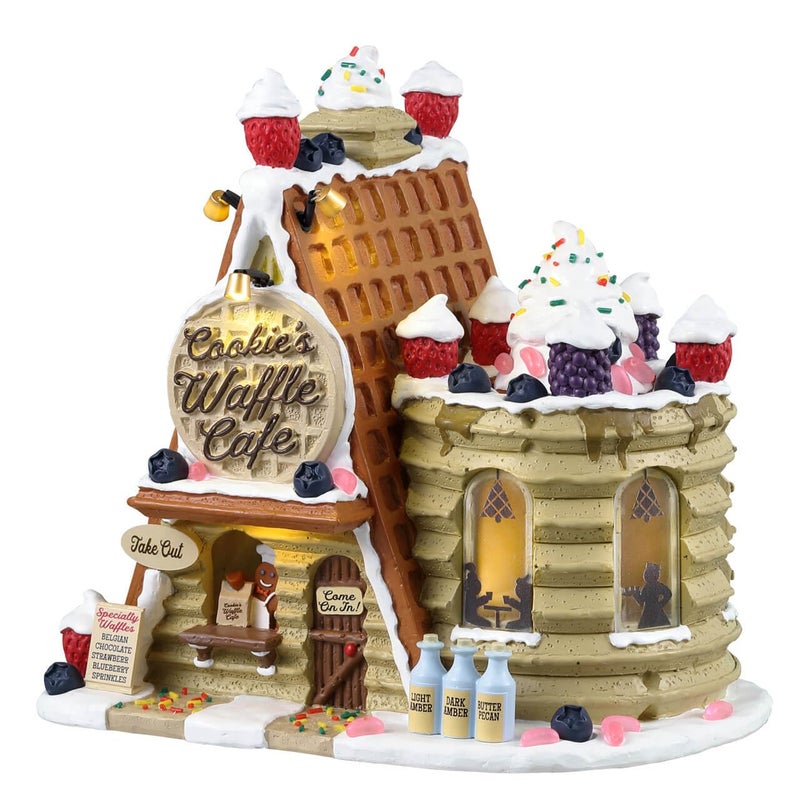 Lemax Lemax Cookies Waffle Caf Battery Operated 45V 35094 