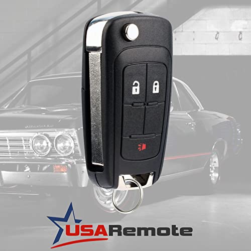 USARemote Car Key Fob Keyless Entry Remote Flip fits 2010-2017 Chevy Equinox, Sonic, Terrain (OHT01060512 3-btn) - Image 2