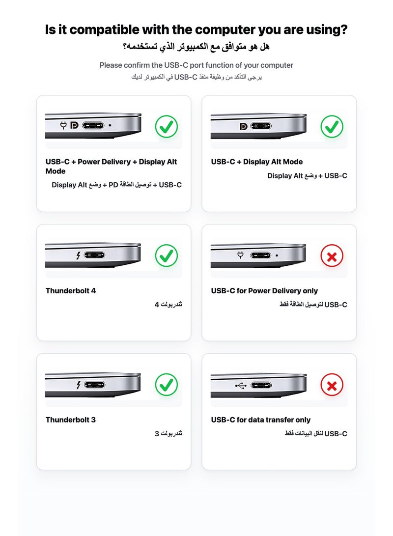 SIGood USB-C to HDMI&HDTV Cable 6.6ft/2M, 4K@60Hz USB 3.1 Type-C to HDMI Braided Cord, Thunderbolt 3 Adapter Compatible with iPhone 16/15, MacBook Pro/Air, iPad Pro, Samsung Galaxy, Chromebook, Grey - Image 3