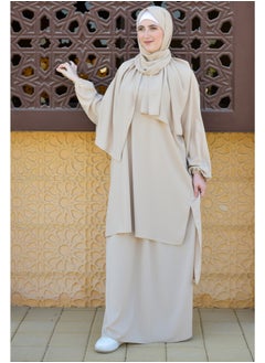 DAMAS COLLECTION P101-umrah essentials Jilbab for women with tow style Skirt or Trouser -4 piece Prayer Clothes for Muslim Women-Islamic Abaya Dress Outfit maxi with scarf and small bag- Modest suit Women  - Image 1