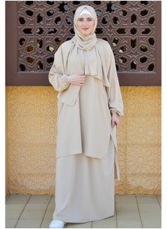 DAMAS COLLECTION P101-umrah essentials Jilbab for women with tow style Skirt or Trouser -4 piece Prayer Clothes for Muslim Women-Islamic Abaya Dress Outfit maxi with scarf and small bag- Modest suit Women  - Image 2
