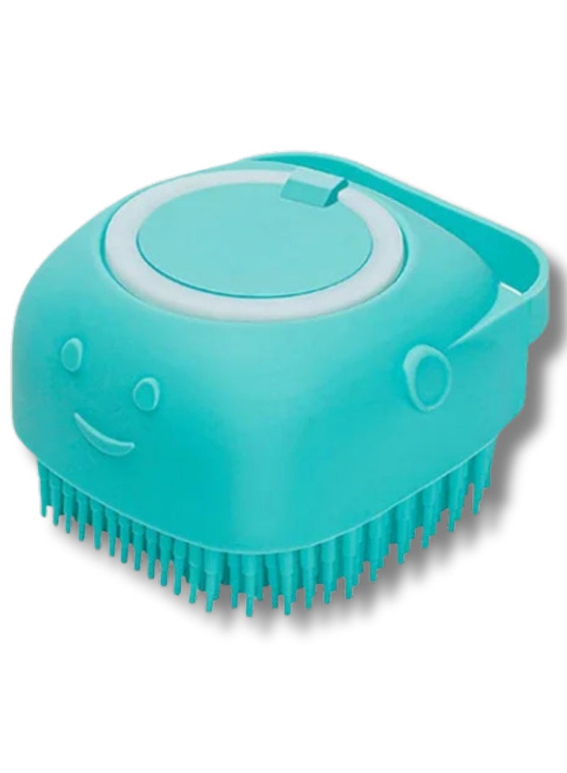 فرشاة تدليك الجسم من السيليكون الناعم مع خزان شامبو - Image 1