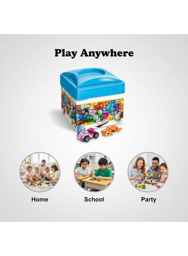 Y&D Creative DIY Variety Assembled Building Blocks Toys for Yacht Penguin Car Cake Castle And Other Shapes DIY Blocks - Image 1