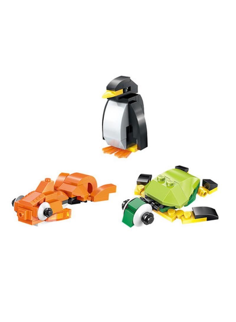 Y&D Creative DIY Variety Assembled Building Blocks Toys for Yacht Penguin Car Cake Castle And Other Shapes DIY Blocks - Image 4