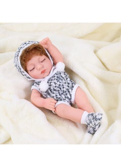 xozgdovg Reborn Doll 30cm Realistic Closed-Eye Doll - Perfect Bath and Dress-Up Toy 