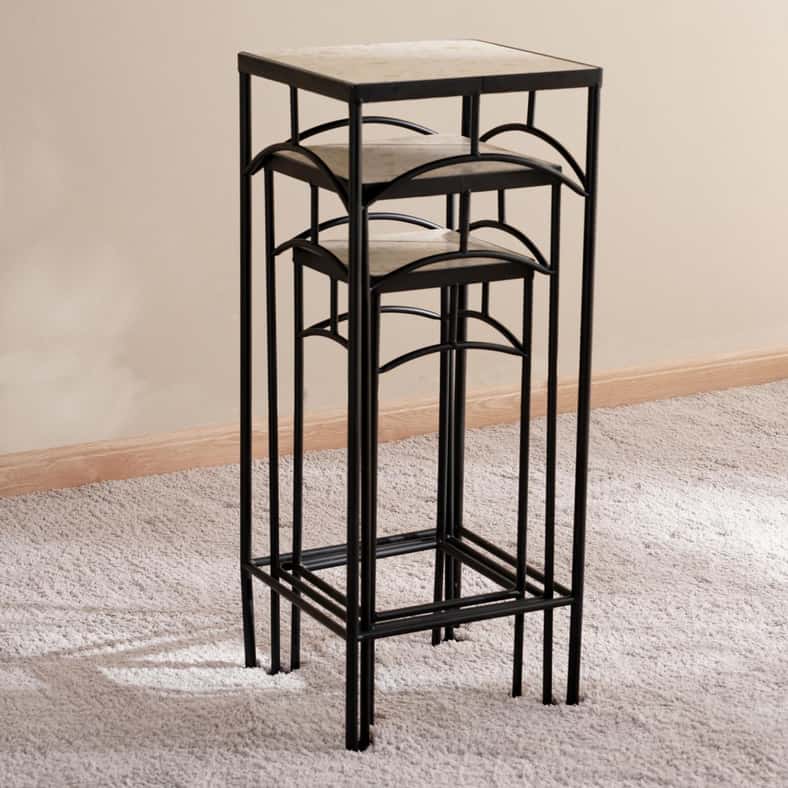 Pan Home طقم حامل نباتات مربع من 3 قطع يورك للمنزل - Image 3