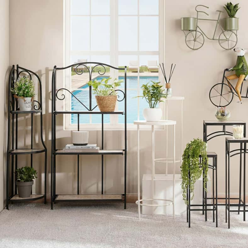 Pan Home طقم حامل نباتات مربع من 3 قطع يورك للمنزل - Image 4