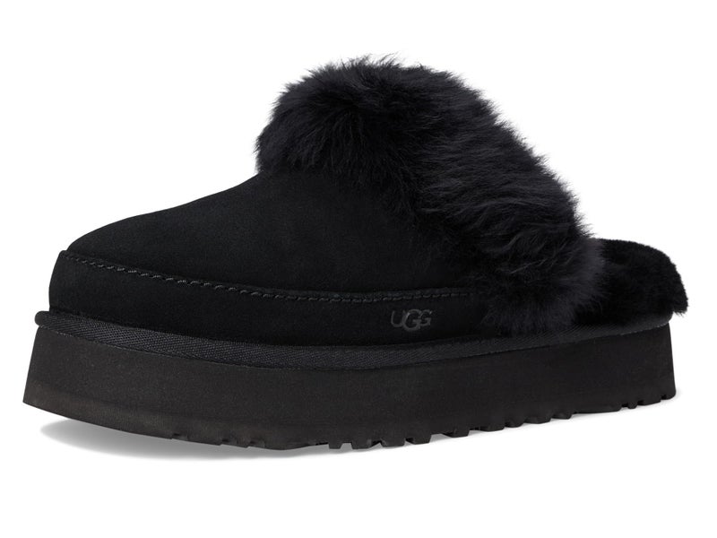 UGG Women's Disquette Chalet Slipper, Black, 8 - Image 1