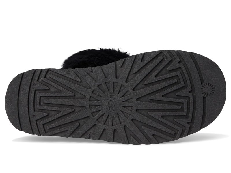 UGG Women's Disquette Chalet Slipper, Black, 8 - Image 3