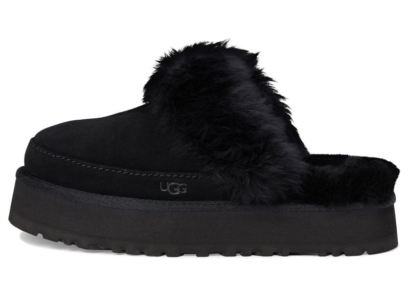 UGG Women's Disquette Chalet Slipper, Black, 8 - Image 4