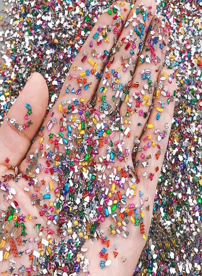 LYLYNB 1440Pcs Colorful Nail Gems and Rhinestones Bling 3D Flat Back Nail Charms Mini Butterfly Star Flower Design Cute Nail Art Charms Kawaii Nail Diamonds for Women Nail Accessories DIY Supplies - Image 2