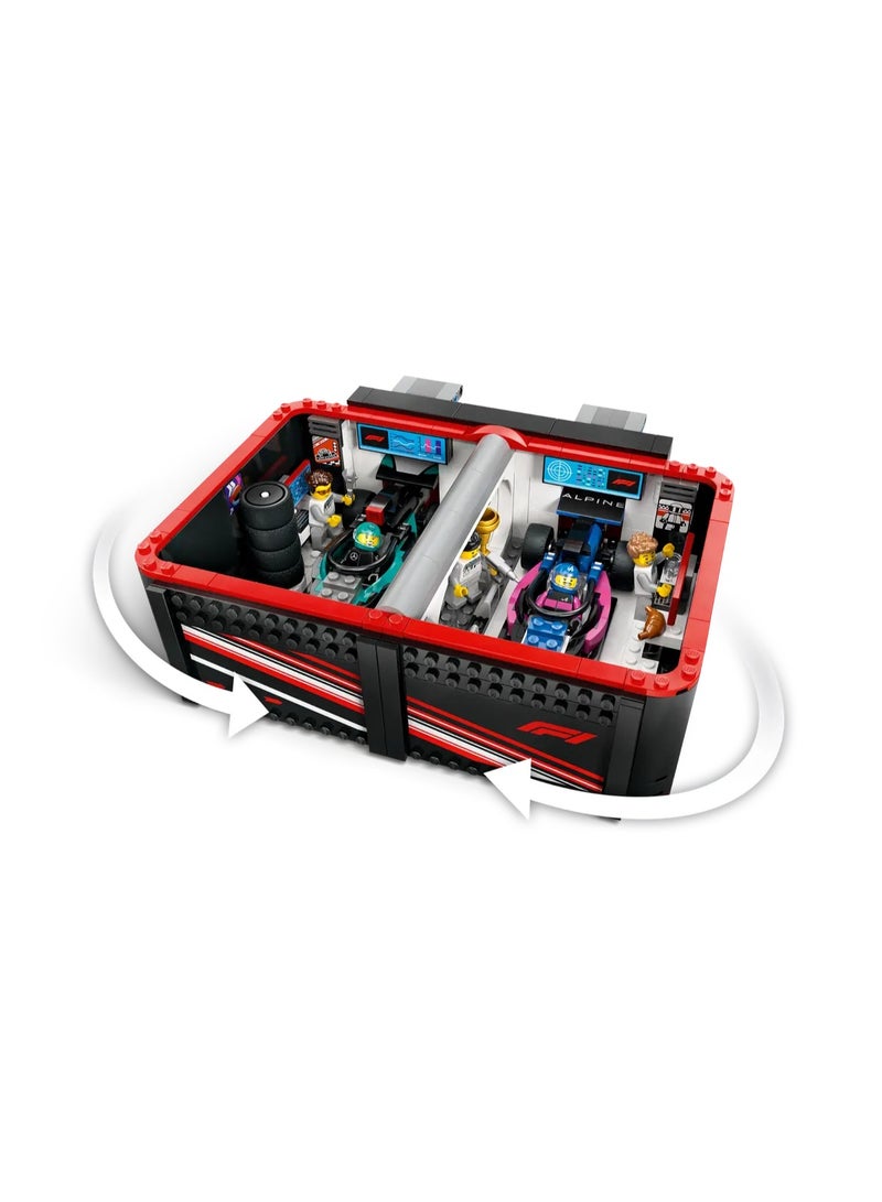 ليغو مرآب فورمولا 1 وسيارات مرسيدس AMG وألباين - مجموعة من 678 قطعة - Image 5