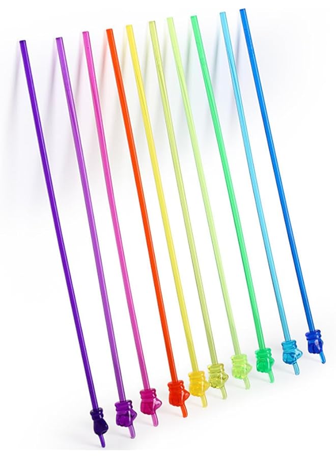 erorex 10 Piece Set Of Finger Sticks Household Blackboard Resin Indicator Stick Class Command Stick Teaching Stick Finger Reading Stick Multi Color - Image 1