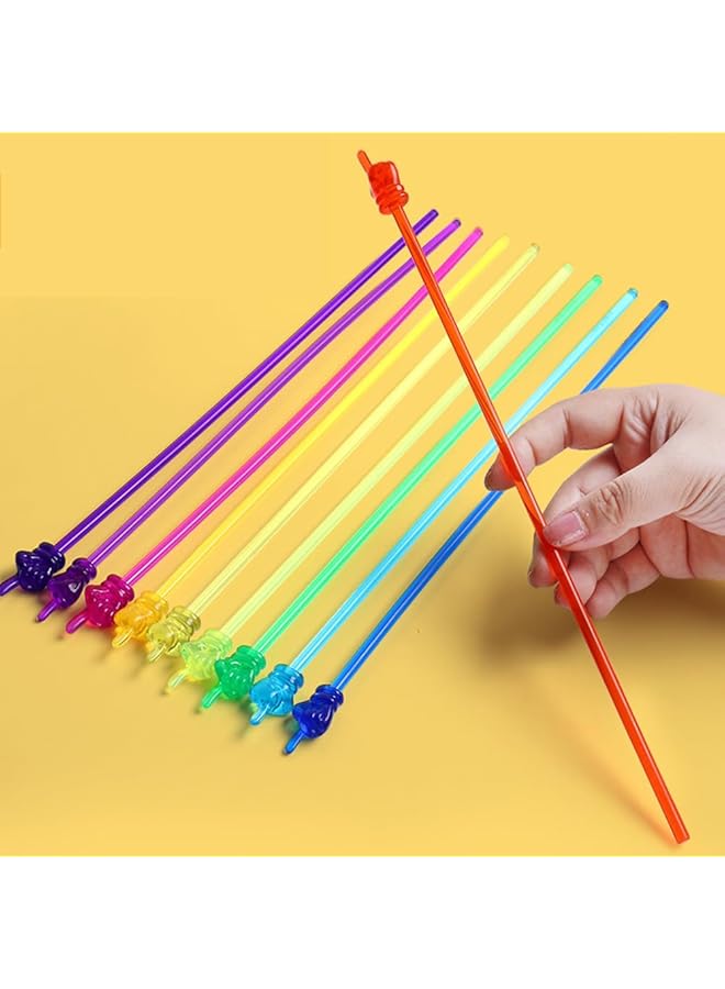 erorex 10 Piece Set Of Finger Sticks Household Blackboard Resin Indicator Stick Class Command Stick Teaching Stick Finger Reading Stick Multi Color - Image 3