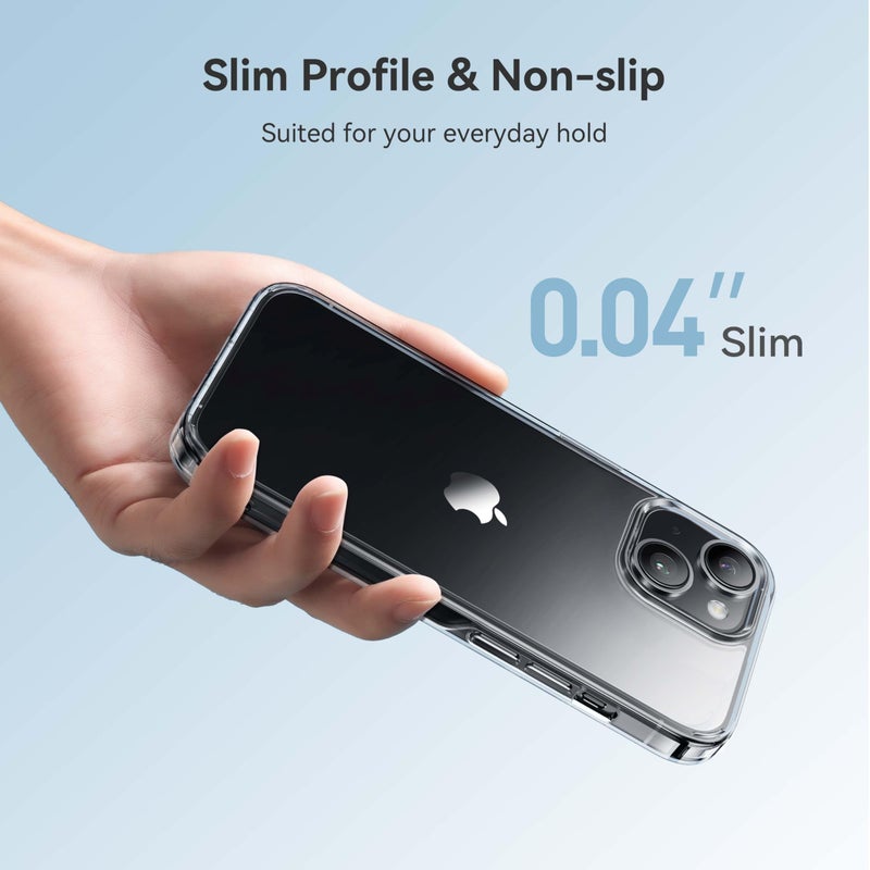 CASEKOO for iPhone 14 Case/iPhone 13 Case Crystal Clear, [Never Yellow Technology] [Military-Grade Protection] Transparent Slim Cover Women Men Phone Case 6.1 inch, Clear - Image 5