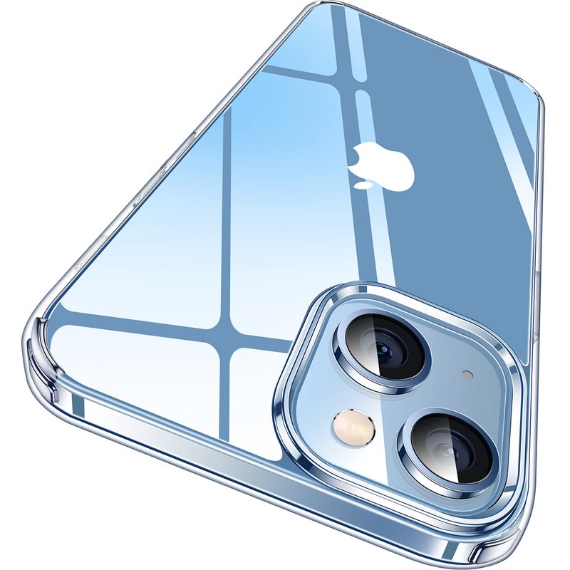 CASEKOO for iPhone 14 Case/iPhone 13 Case Crystal Clear, [Never Yellow Technology] [Military-Grade Protection] Transparent Slim Cover Women Men Phone Case 6.1 inch, Clear - Image 1