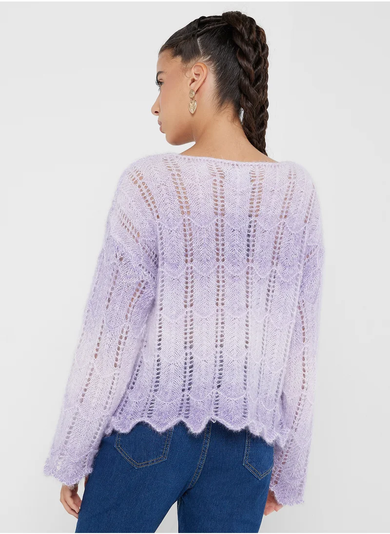 Ginger Ombre Effect Sweater