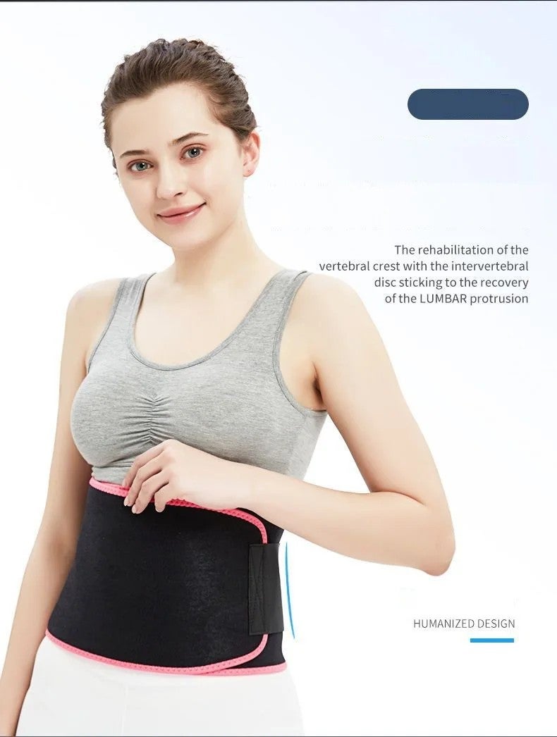 Bluejw Adjustable Neoprene Waist Trimmer - Private Label Tummy Slimming Sweat Belt - Waist Cincher & Shaper for Women - Image 4