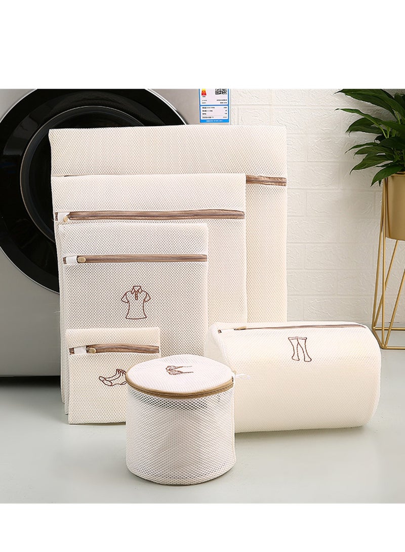 6pcs embroidered wash bag mesh bag thickened double layer bra underwear machine washable clothes laundry bag  - Image 3