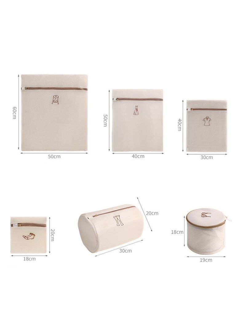 6pcs embroidered wash bag mesh bag thickened double layer bra underwear machine washable clothes laundry bag  - Image 2