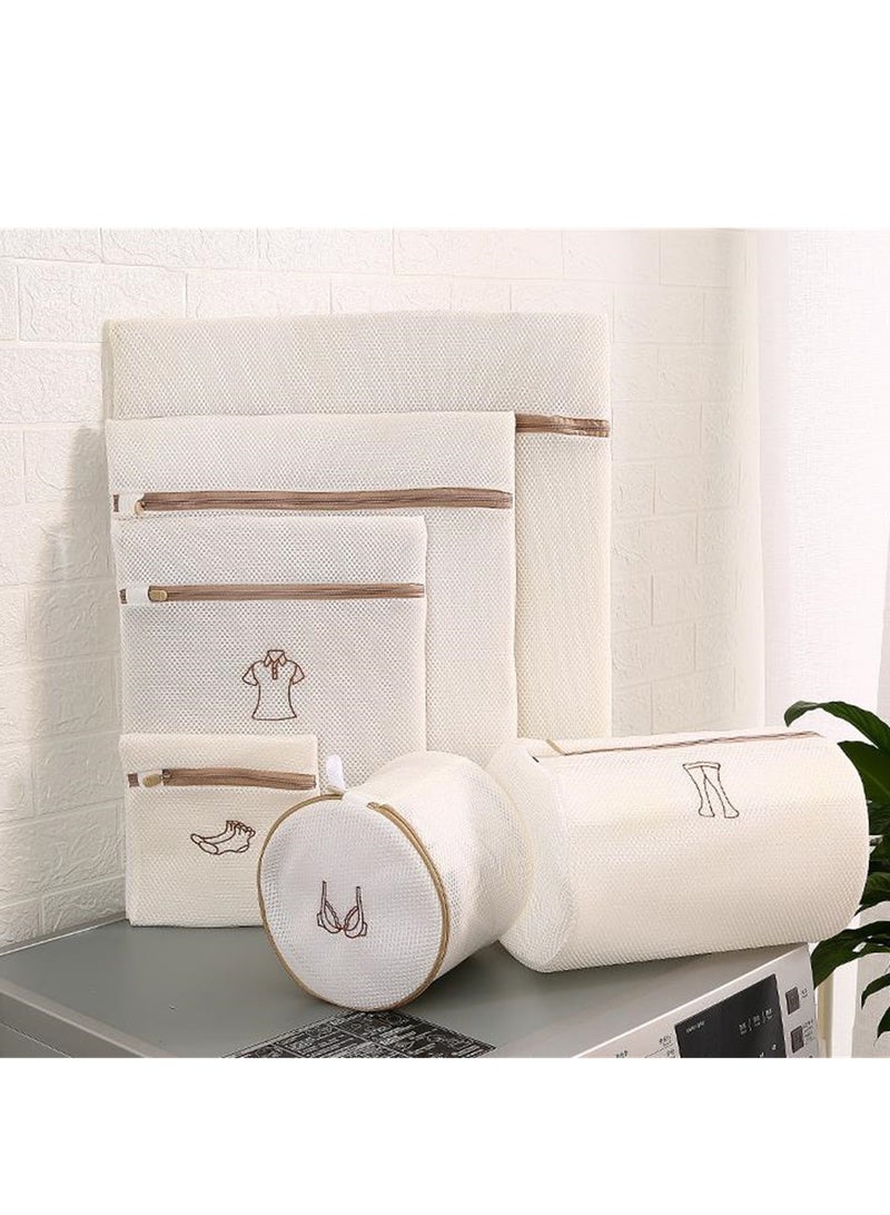 6pcs embroidered wash bag mesh bag thickened double layer bra underwear machine washable clothes laundry bag  - Image 4