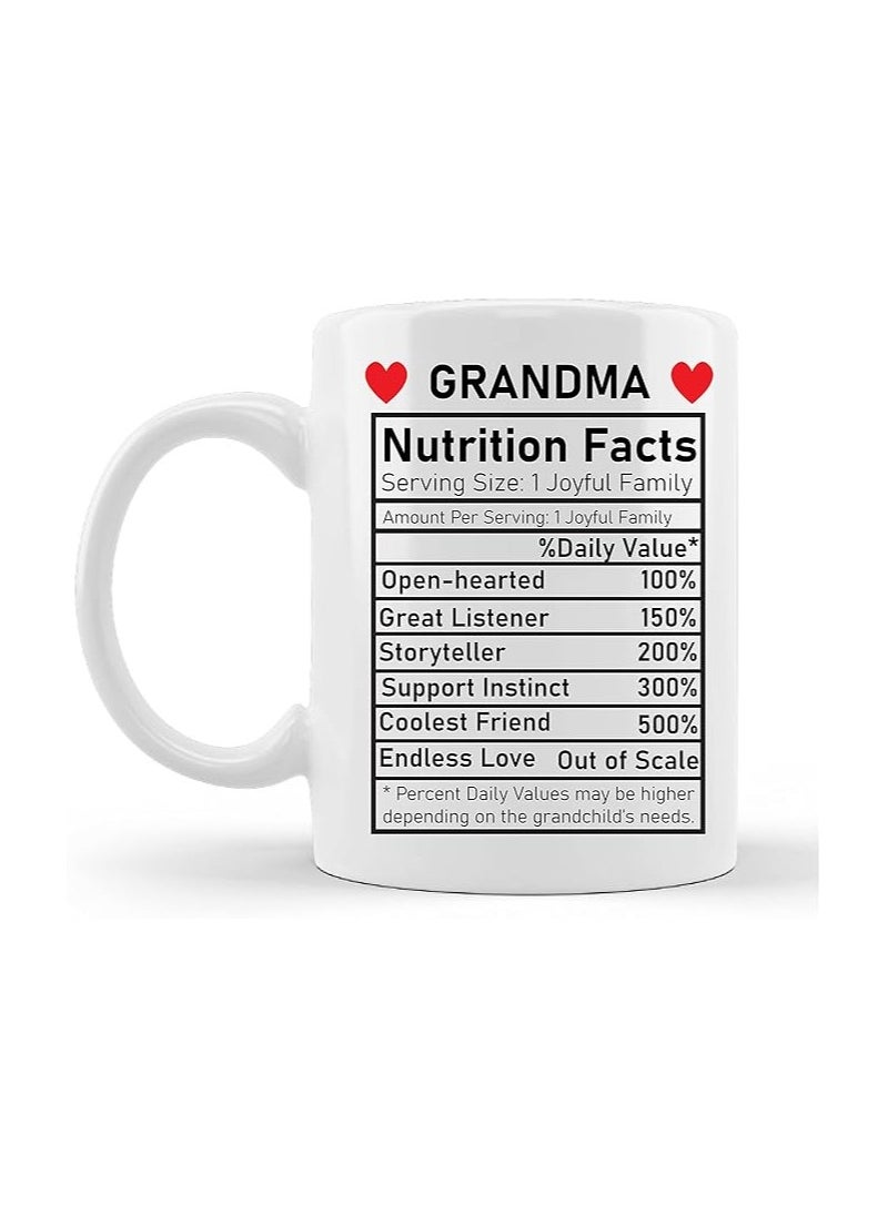 PRINTSHOP4ME Ceramic Mug Gift For Grandma Women's Day Tea/Coffee Cup For Grandmother Best Grandma Ever-Ideal Present For Women's Day Ceramic Coffe Mug For Grandma Women  - Image 1