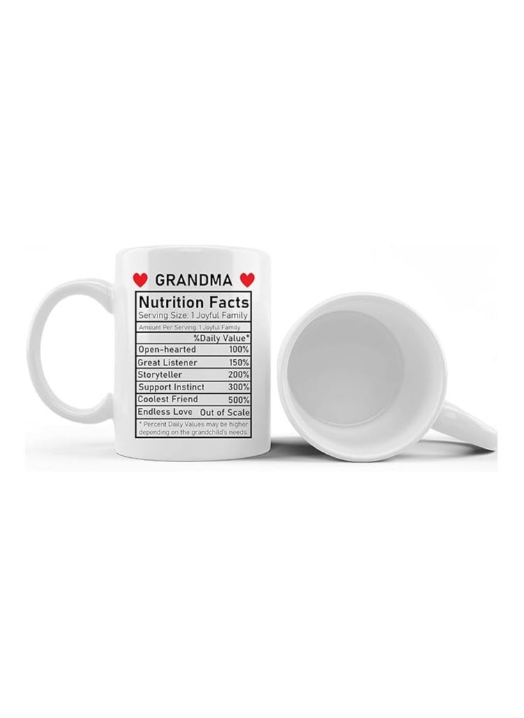 PRINTSHOP4ME Ceramic Mug Gift For Grandma Women's Day Tea/Coffee Cup For Grandmother Best Grandma Ever-Ideal Present For Women's Day Ceramic Coffe Mug For Grandma Women  - Image 3