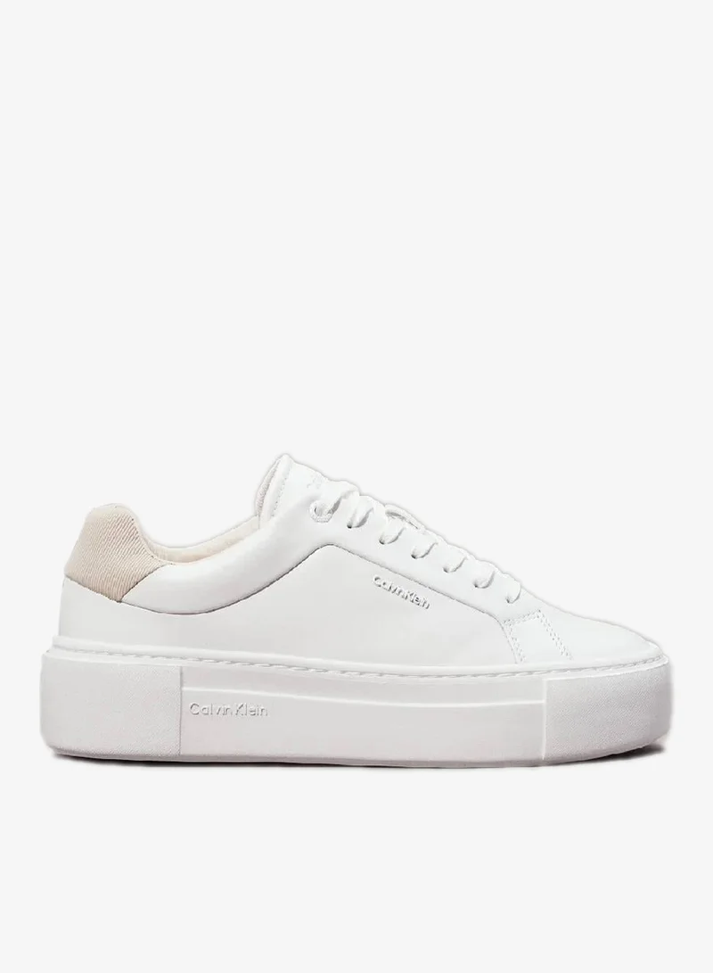 CALVIN KLEIN Leather Platform Trainers