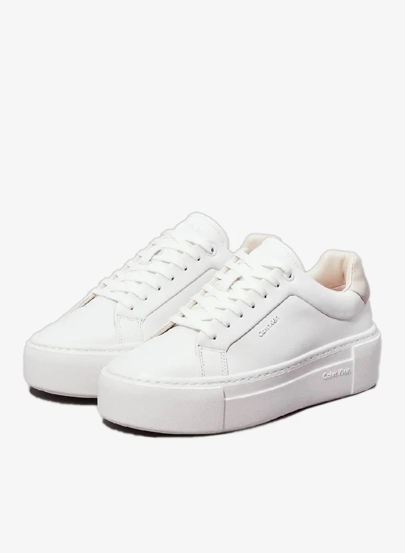 CALVIN KLEIN Leather Platform Trainers