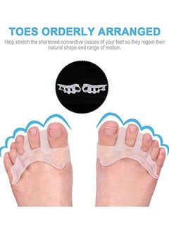 ORiTi Gel Toe Separator, ORiTi Gel Toe Stretchers for Overlapping Toes, Easy Wear in Shoes, Quickly Alleviating Pain After Yoga Activities, Can be used in Nail Art Salon Pedicure Manicure Tool  - Image 3