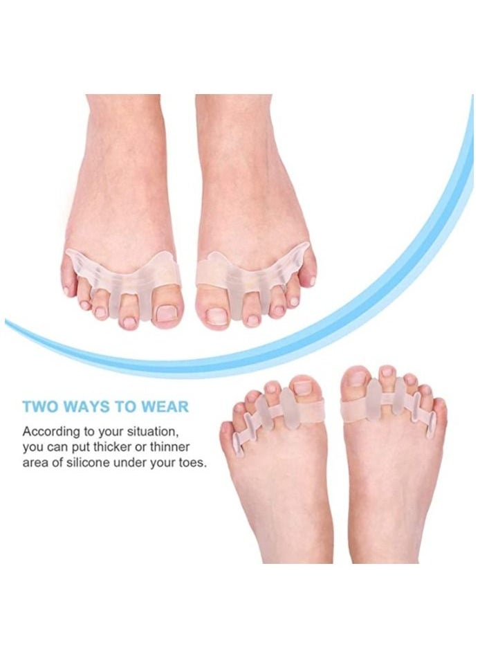 ORiTi Gel Toe Separator, ORiTi Gel Toe Stretchers for Overlapping Toes, Easy Wear in Shoes, Quickly Alleviating Pain After Yoga Activities, Can be used in Nail Art Salon Pedicure Manicure Tool  - Image 5
