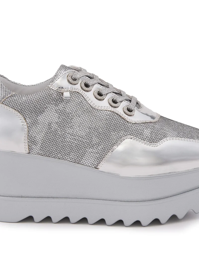 Anaar Anaar Razzledazzle Wedge Sneakers, Womens Festive, Special Occasion and Partywear Premium Shoes