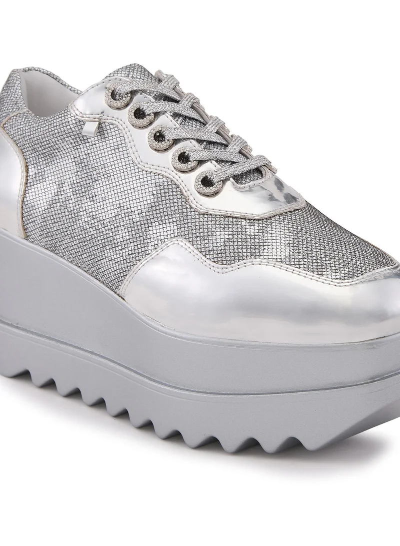 Anaar Anaar Razzledazzle Wedge Sneakers, Womens Festive, Special Occasion and Partywear Premium Shoes