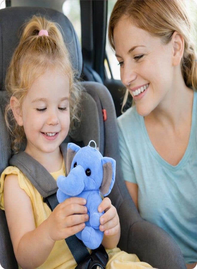 Aruvia Baby Elephant Soft Toy Plush (20 cm) Blue | Cute Sitting Stuffed Elephant Toy | Super Soft Cuddle Plush for Kids & Babies | Gift for Boys Girls | Nursery Décor - Image 4