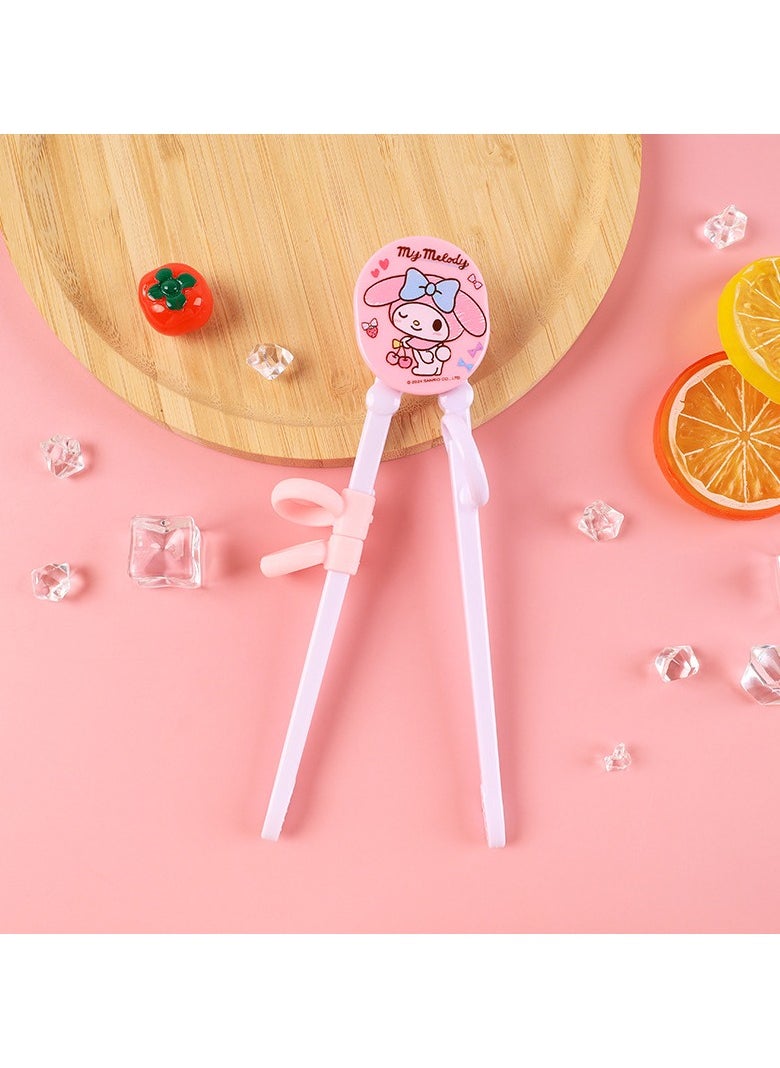 CMGTYYD Training Chopsticks Set For Kids And Beginners, Right-Handed Tranining Chopsticks With Case, Chopstick Spoon Fork And Case Set, BPA Free Dishwasher Safe, Right Handed Only (Pink)  - Image 2
