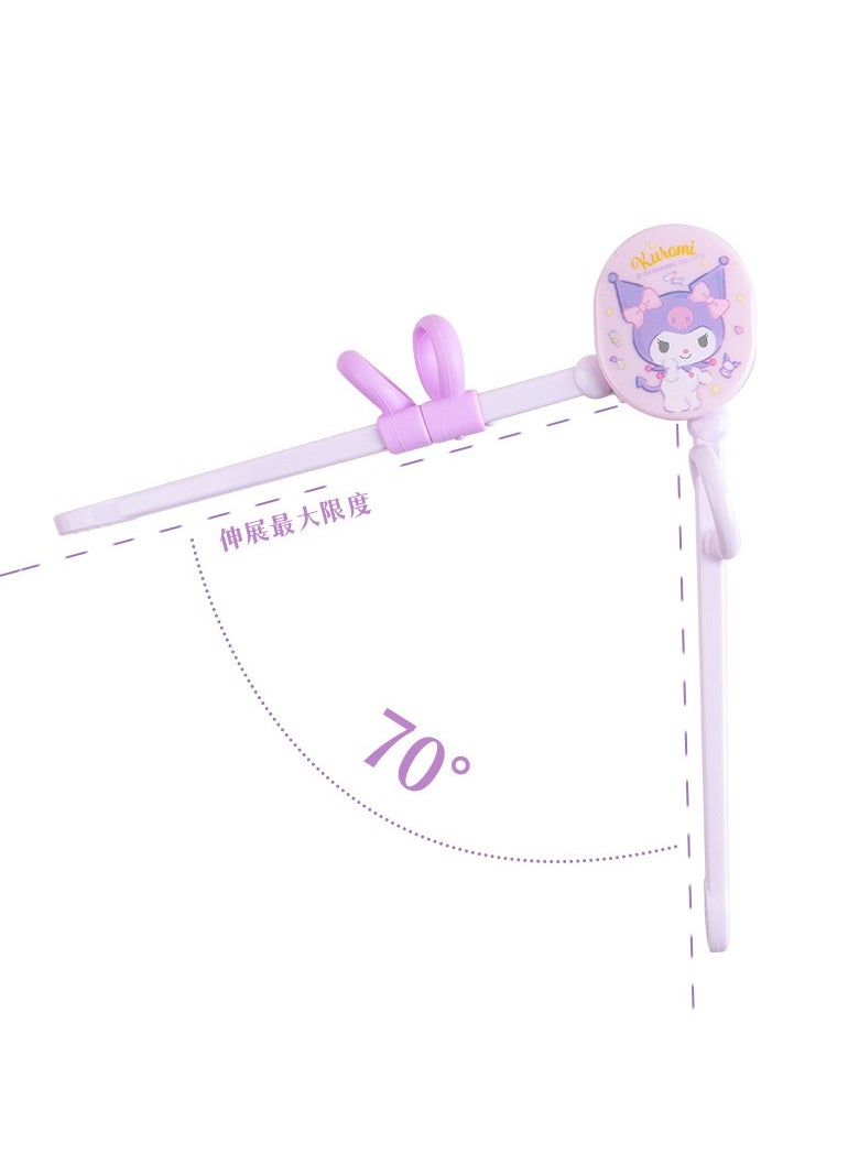 CMGTYYD Training Chopsticks Set For Kids And Beginners, Right-Handed Tranining Chopsticks With Case, Chopstick Spoon Fork And Case Set, BPA Free Dishwasher Safe, Right Handed Only (Pink)  - Image 3