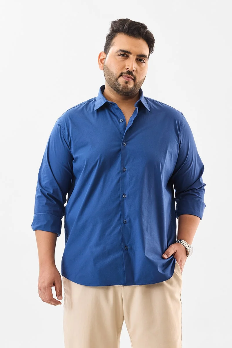 SNITCH Plus Size Stretch Regular Fit Shirt