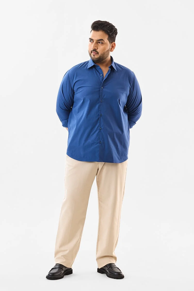 SNITCH Plus Size Stretch Regular Fit Shirt