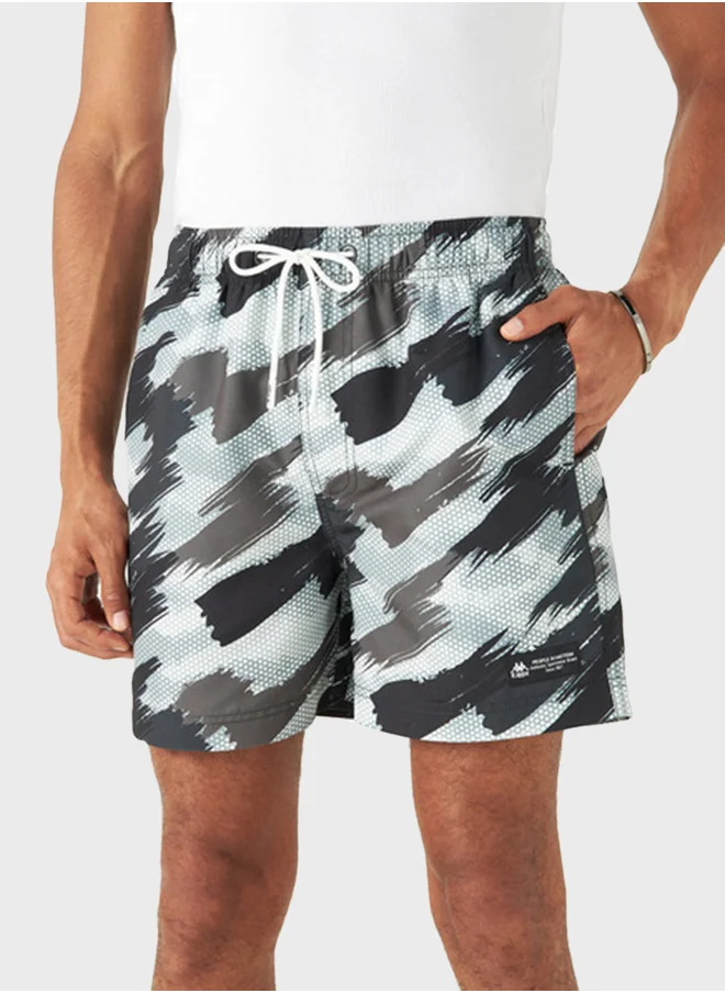 كابا All Over Printed Swim Shorts