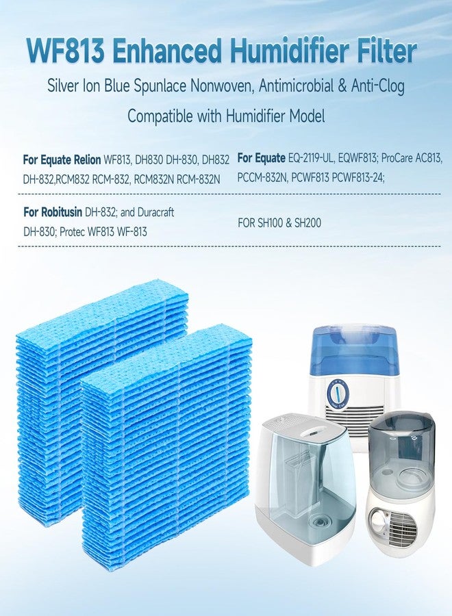 Harebery 6-Pack WF813 EQWF813 Humidifier Filters, Blue Spunlace Washable Wick, Compatible with Equate EQWF813, Relion RCM-832 RCM-832N, ProCare PCCM-832N Cool Mist Humidifier - Image 3